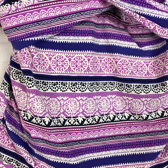 Lands end tankini swim top wrap v neck 4 DD - Picture 2 of 3